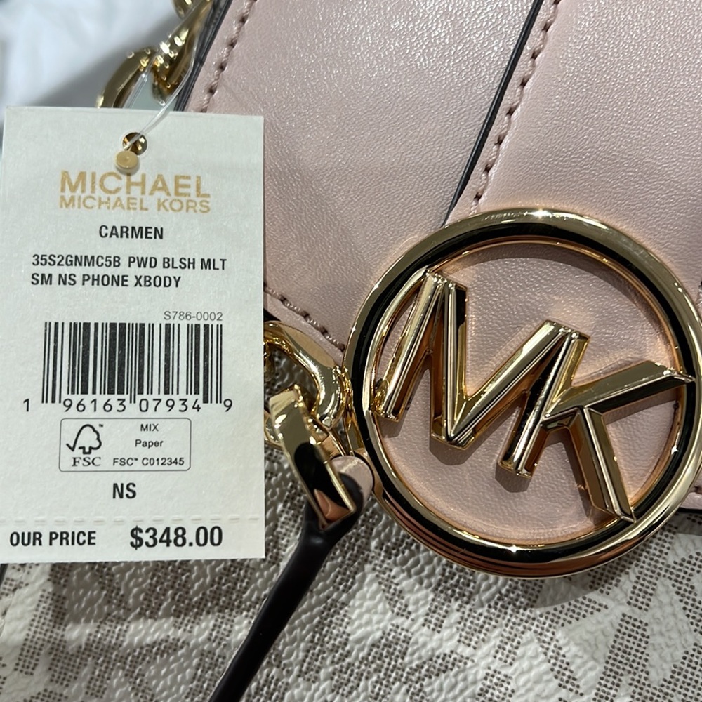 Michael Kors Carmen Small Logo Smartphone Crossbody Bag
Powder Blush Multi
NWT - Picture 11 of 16